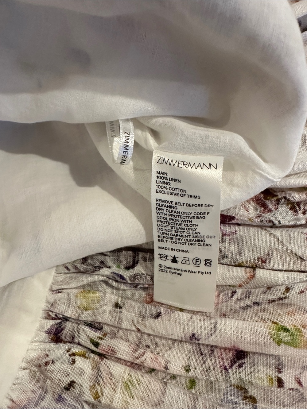 Zimmermann Prima Gathered
Printed Linen Mini Skirt - Picture 4 of 4